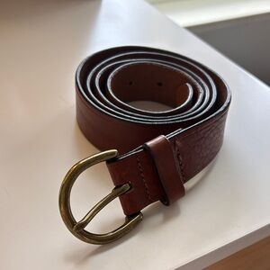Madewell Brown Italian Leather Belt